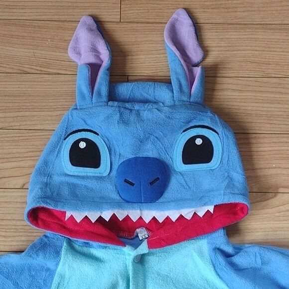 Lilo & Stitch Fleece Character Button Front One Piece Costume Pajamas Size XS - Picture 3 of 11